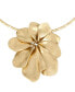 Gold Flower Pendant Wire Necklace