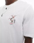 Jack & Jones oversized cherry blossom back print t-shirt in white weiß, XXL - Chest 120cm - фото #6