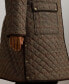 Plus Size Collared Quilted Coat