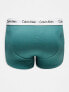 Фото #5 товара Calvin Klein Plus low rise cotton stretch trunks 3 pack in multi