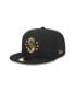 Фото #1 товара Men's Black Seattle Mariners 2024 Armed Forces Day On-Field 59FIFTY Fitted Hat