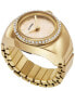 Фото #1 товара Часы Fossil Watch Ring Gold-Tone Stainless Steel