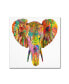 Фото #1 товара Dean Russo 'Elephant' Canvas Art - 14" x 14" x 2"
