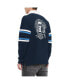 Men's Navy Tennessee Titans Cory Varsity Rugby Long Sleeve T-Shirt