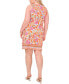 ფოტო #5 პროდუქტის Plus Size Paisley-Print Keyhole Shift Dress