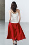 Zw collection pleated layered skirt