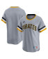 Фото #1 товара Men's Gray Pittsburgh Pirates Cooperstown Collection Limited Jersey