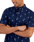 Фото #3 товара Men's Lobster-Print Poplin Shirt, Created for Macy's