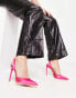 Фото #1 товара Truffle Collection pointed sling back stiletto heeled shoes in pink satin