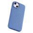 Skórzane etui iPhone 14 Plus magnetyczne z MagSafe Litchi Premium Leather Case niebieski