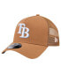 ფოტო #1 პროდუქტის Men's Brown Tampa Bay Rays A-Frame Trucker 9FORTY Adjustable Hat