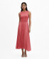 ფოტო #9 პროდუქტის Women's Asymmetrical Pleated Dress