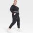 Фото #4 товара Women's Stretch Woven High-Rise Taper Pants - All In Motion Black 1X