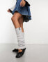 Фото #8 товара Basic Pleasure Mode bambi leg warmers in grey marl