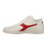 Фото #3 товара Diadora Game L Waxed Row Cut Lace Up Mens Off White, Red Sneakers Casual Shoes