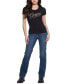 ფოტო #4 პროდუქტის Women's Embellished Script Logo T-Shirt