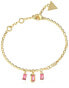 Decent Gold Plated Crystal Hashtag Bracelet JUBB04251JWYGFC