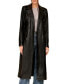 ფოტო #5 პროდუქტის Women's Double-Breasted Belted Faux-Leather Coat