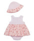 ფოტო #2 პროდუქტის Baby Girls Strawberries Popover with Hat