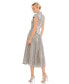 Фото #4 товара Women's Ieena Metallic Cap Sleeve Tea-Length Dress