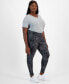 ფოტო #3 პროდუქტის Plus Size Water Bubbles 7/8 Leggings, Created for Macy's