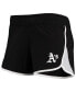 ფოტო #3 პროდუქტის Women's Black Oakland Athletics Stretch French Terry Shorts