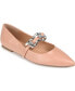 Фото #2 товара Women's Metinaa Chain Mary Jane Pointed Toe Flats