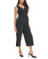 Women's Shimmer Tie-Waist Cropped Jumpsuit