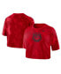 ფოტო #2 პროდუქტის Women's Red Georgia Bulldogs Tie-Dye Cropped T-shirt