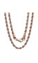 Фото #1 товара Men's 18k Rose gold Plated Stainless Steel Rope Chain 30" Necklace