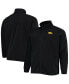 Men's Black Iowa Hawkeyes Big and Tall Flanker III Fleece Full-Zip Jacket