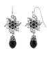 ფოტო #1 პროდუქტის Silver-Tone Flower Drop Earrings