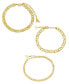 ფოტო #1 პროდუქტის Women's Anchor Chain Gold Plated Bracelet Set