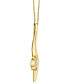 Фото #4 товара Sirena diamond Solitaire Freeform 18" Pendant Necklace (1/5 ct. t.w.) in 14k Gold