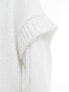 Фото #5 товара Miss Selfridge oversized V neck knitted vest in cream