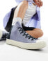 Converse Chuck 70 Hi suede and canvas trainers in blue multi