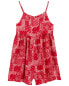 Фото #3 товара Kid Bandana Print Flowy Romper 12