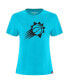 ფოტო #3 პროდუქტის Women's Turquoise Phoenix Suns 2022/23 City Edition Arcadia Elevated T-shirt