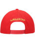 Фото #5 товара Men's Red Houston Rockets Hardwood Classics Earthquake Snapback Hat