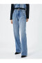 Фото #22 товара Straight Jean Kot Pantolon Yüksek Bel Düz Paça - Eve Jeans