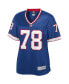 Фото #3 товара Women's Bruce Smith Royal Buffalo Bills Retired Player Replica Jersey