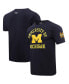 Фото #1 товара Men's Navy Michigan Wolverines Classic Stacked Logo T-shirt