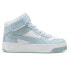 Фото #1 товара Puma Carina Street Mid Lace Up Womens Blue, White Sneakers Casual Shoes 3923370