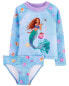 Фото #2 товара Toddler The Little Mermaid 2-Piece Rashguard Set 2T