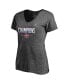 Фото #3 товара Women's Heathered Charcoal Montreal Canadiens 2021 Stanley Cup Semifinal Champions Plus Size Locker Room V-Neck T-shirt