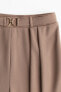Фото #7 товара Buckle-detail Dress Pants