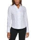 Фото #1 товара Petite Cotton Collared Button-Down Blouse