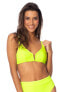 Фото #1 товара Maaji Women's Standard Bralette Green Bikini Top Swimwear Size Medium 307035