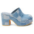 BEACH by Matisse Jayde Platform Mule Clogs Womens Blue JAYDE-613