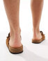 Фото #3 товара Jack & Jones suede double strap sandals in tan